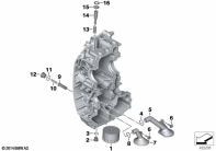 R12 nineT 22 (KR1) LUBRICATION SYSTEM-OIL FILTER parts diagram
