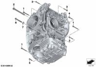 R12 nineT 22 (KR1) MOUNTING POINT CRANKCASE LEFT parts diagram