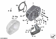 R12 nineT 22 (KR1) CYLINDER HEAD/MOUNTING PARTS parts diagram