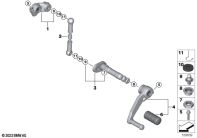 R12 nineT 22 (KR1) EXTERNAL GEARSHIFT PARTS/SHIFT LEVER parts diagram