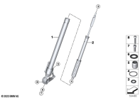 R12 nineT 22 (KR1) INNER TUBE / DAMPER parts diagram