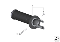 R12 nineT 22 (KR1) HANDLE, LEFT, HEATED parts diagram