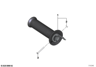 R12 nineT 22 (KR1) HANDLE, LEFT, UNHEATED parts diagram