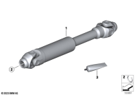 R12 nineT 22 (KR1) DRIVE SHAFT parts diagram