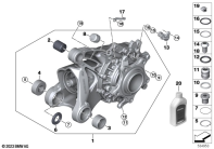 R12 nineT 22 (KR1) RIGHT-ANGLE GEARBOX WITH VENT parts diagram