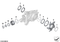 R12 nineT 22 (KR1) RIGHT-ANGLE GEARBOX, SINGLE PARTS parts diagram