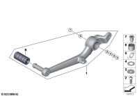 R12 nineT 22 (KR1) BRAKE PEDAL parts diagram