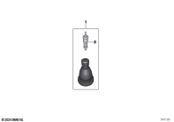 R12 nineT 22 (KR1) RUBBER VALVE parts diagram