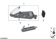 R12 nineT 22 (KR1) OBD PLUG COVER parts diagram