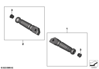 R12 nineT 22 (KR1) FOOTRESTS parts diagram