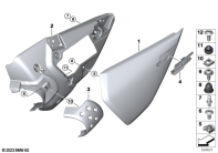 R12 nineT 22 (KR1) SIDE TRIM PANEL parts diagram