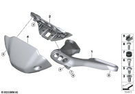 R12 nineT 22 (KR1) BRACKET F INSTRUMENT CLUSTER parts diagram
