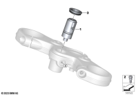 R12 nineT 22 (KR1) STEERING LOCK parts diagram