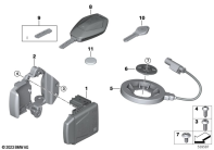 R12 nineT 22 (KR1) RF REMOTE CONTROL LOCKING SYSTEM parts diagram