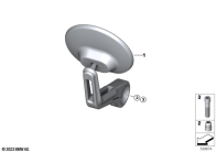 R12 nineT 22 (KR1) MIRROR, HANDLEBAR END parts diagram