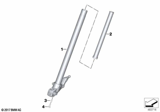 F850GS ADV 17 (K82) FORK SLIDER exploded view parts diagram