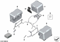 F850GS ADV 17 (K82) LUGGAGE SYSTEM ALUMINUM parts diagram
