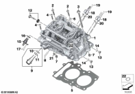 F850GS ADV 17 (K82) CYLINDER HEAD parts diagram