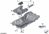 F850GS ADV 17 (K82) OIL PAN parts diagram