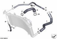 F850GS ADV 17 (K82) COOLANT LINES parts diagram