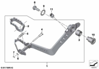 F850GS ADV 17 (K82) FOOTBRAKE LEVER, ADJUSTABLE parts diagram