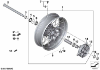 F850GS ADV 17 (K82) CROSS SPOKE WHEEL REAR parts diagram