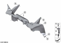 F850GS ADV 17 (K82) AIR-DISCHARGE DUCT parts diagram