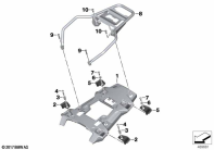 F850GS ADV 17 (K82) LUGGAGE GRID parts diagram