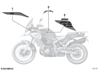 F850GS ADV 17 (K82) STICKER, WND2 BLACK-STORM parts diagram