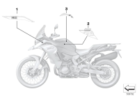 F850GS ADV 17 (K82) STICKER, WND2 BLACK-STORM parts diagram