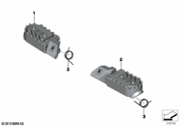 F850GS ADV 17 (K82) FOOTREST ADJUSTABLE parts diagram