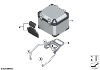 F850GS ADV 17 (K82) ALUMINUM TOPCASE parts diagram
