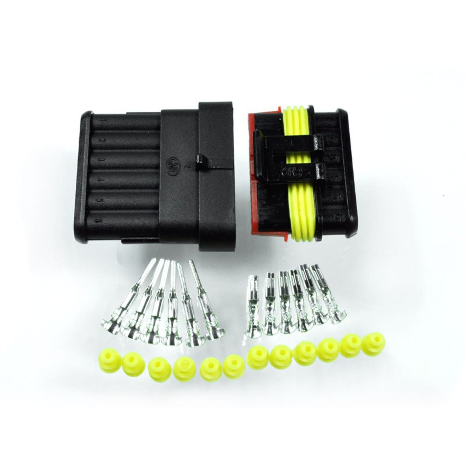 Acheter Motogadget — kit connecteur style Super Seal AMP. 6 broches — Dapper Motor Dapper Motor — Motogadget — kit connecteur style Super Seal AMP. 6 broches | électronique moto