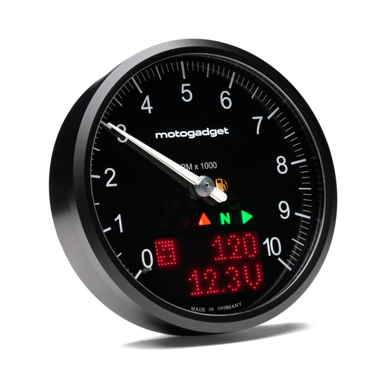 Dapper Motor — Motogadget — Chronoclassic 2 ''Tacho Face''. 10.000RPM. Black B