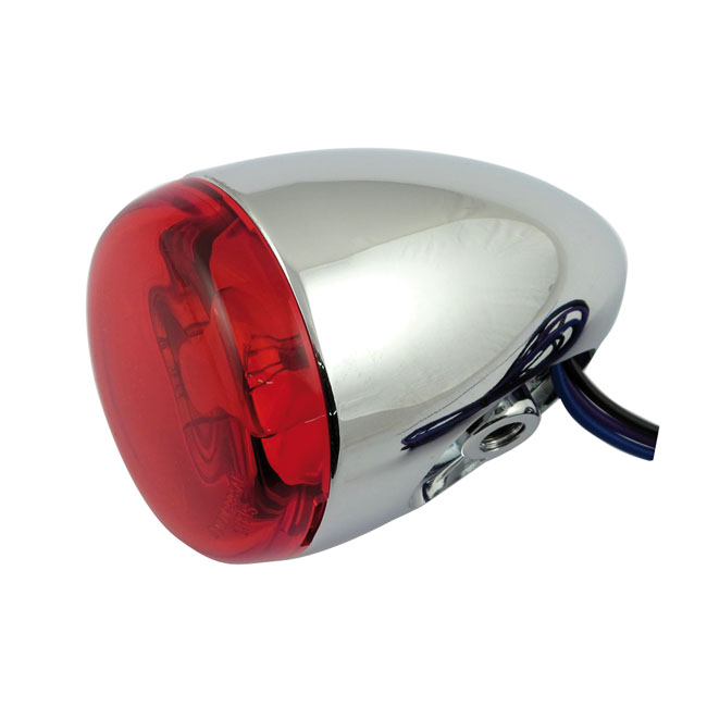 Buy Chris Products — Chris, bullet turn signal. Chrome. Red lens — Dapper Motor Dapper Motor — Chris Products — Chris, bullet turn signal. Chrome. Red lens | motorcycle lighting