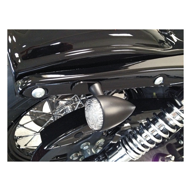 Buy Cult-Werk — turn signal mount kit. Rear. No angle. Black — Dapper Motor Dapper Motor — Cult-Werk — turn signal mount kit. Rear. No angle. Black | motorcycle lighting