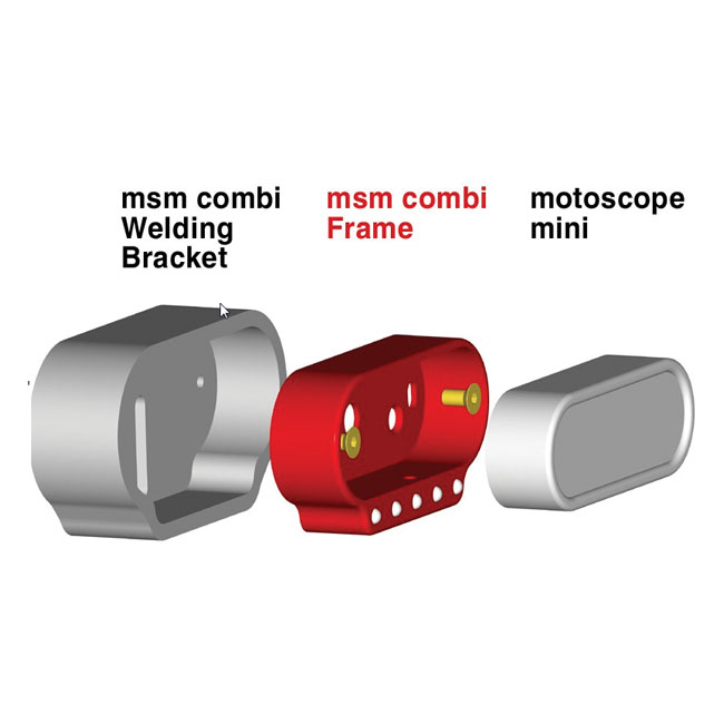 Buy Motogadget — MSM Combi Frame with indicator lights. Polished — Dapper Motor Dapper Motor — Motogadget — MSM Combi Frame with indicator lights. Polished | elettronica moto