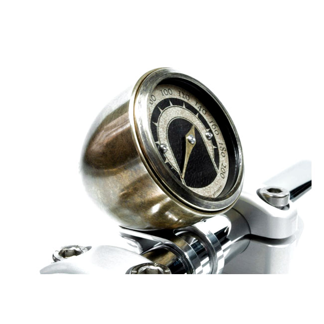 Buy Motogadget — Tiny mount cup ''Vintage Brass'' 22mm. Black — Dapper Motor Dapper Motor — Motogadget — Tiny mount cup ''Vintage Brass'' 22mm. Black | comandi moto
