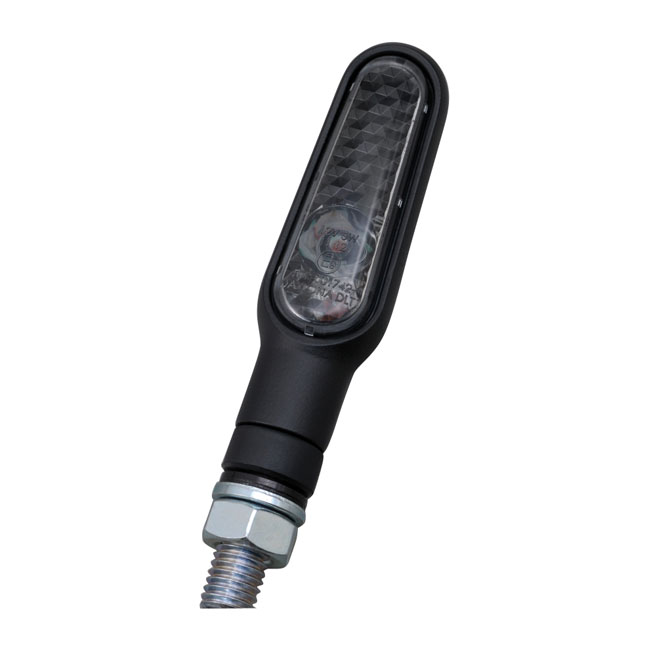 Acheter Daytona — Ensemble clignotant mini LED D-Light. Noir, verre fumé — Dapper Motor Dapper Motor — Daytona — Ensemble clignotant mini LED D-Light. Noir, verre fumé | éclairage moto