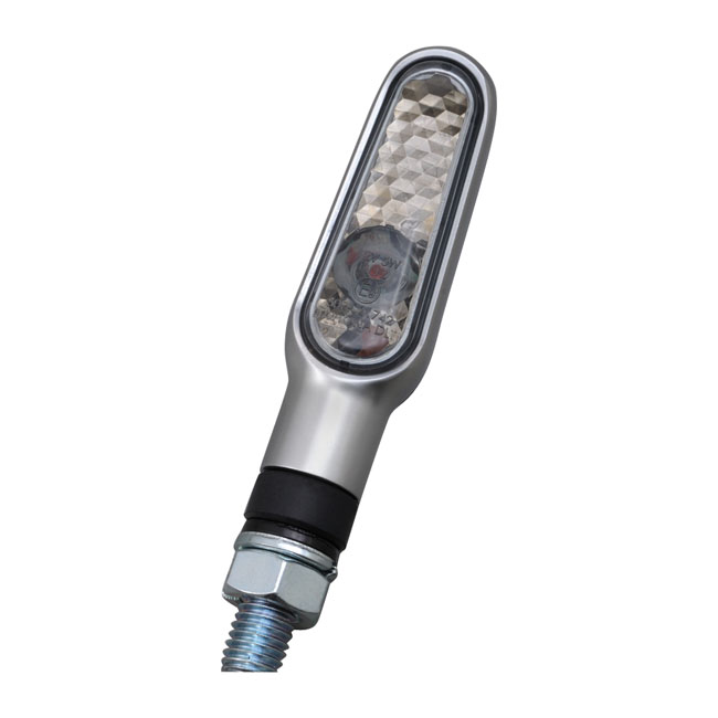Buy Daytona — Conjunto de intermitente mini LED D-Light. Plata, cristal ahumado — Dapper Motor Dapper Motor — Daytona — Conjunto de intermitente mini LED D-Light. Plata, cristal ahumado | iluminación moto