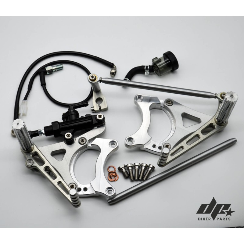 Dapper Motor — Front Sets – Driver’s Footrest – MODEL 3 (Adjustable) BMW K100 K75 K1100 Cafe Racer Scrambler