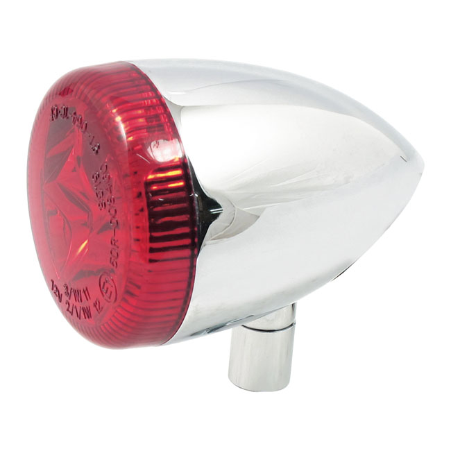 Kaufen MCS — 3-1 LED bullet Rücklicht / Blinker Kombination. Chrom. Rot — Dapper Motor Dapper Motor — MCS — 3-1 LED bullet Rücklicht / Blinker Kombination. Chrom. Rot | Motorradbeleuchtung