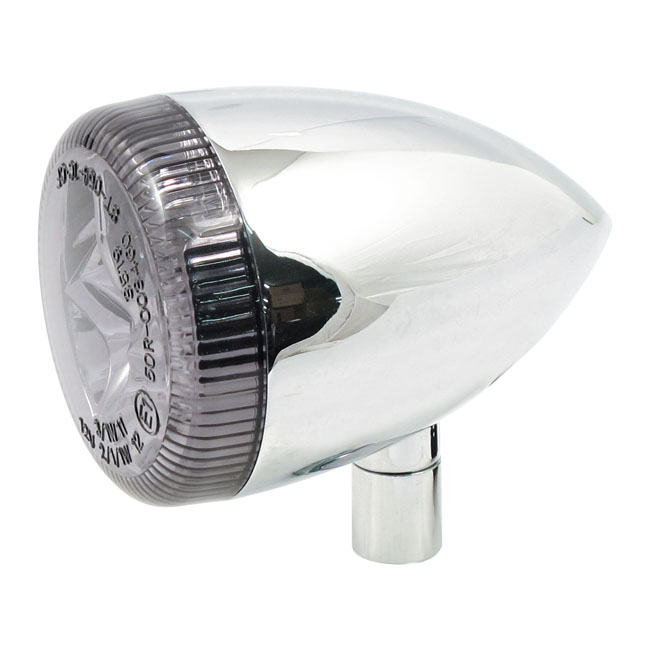 Acheter MCS — Combo 3-1 LED feu arrière / clignotant bullet. Chrome. Fumé — Dapper Motor Dapper Motor — MCS — Combo 3-1 LED feu arrière / clignotant bullet. Chrome. Fumé | éclairage moto