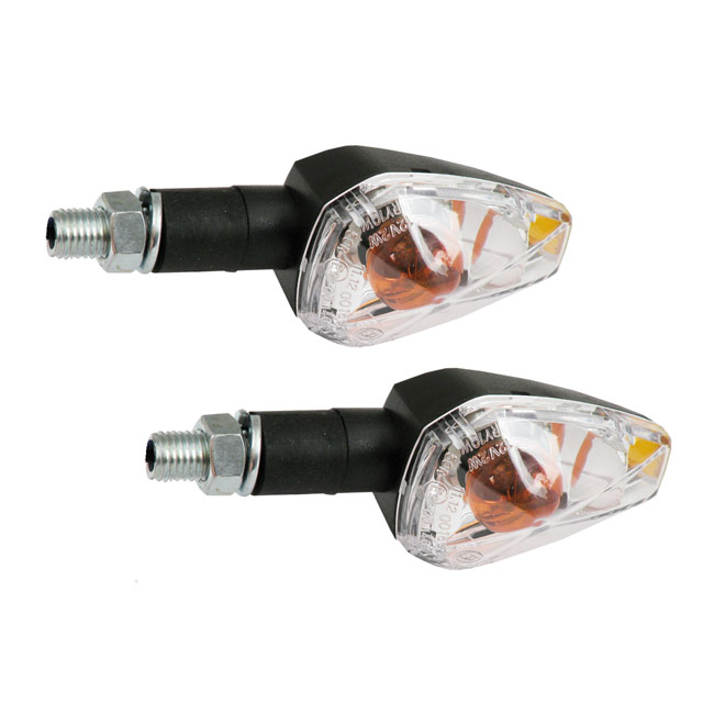 Kaufen MCS — Big peak Blinkerset, 20mm Stiel. Schwarz — Dapper Motor Dapper Motor — MCS — Big peak Blinkerset, 20mm Stiel. Schwarz | Motorradbeleuchtung