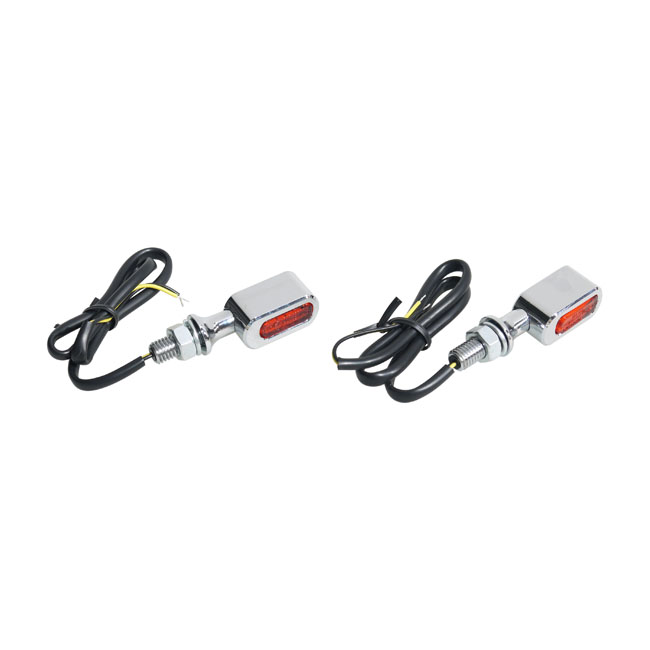 Buy MCS — Fastline, LED 3-1 taillight/turn signals. Chrome/amber lens — Dapper Motor Dapper Motor — MCS — Fastline, LED 3-1 taillight/turn signals. Chrome/amber lens | motorcycle lighting