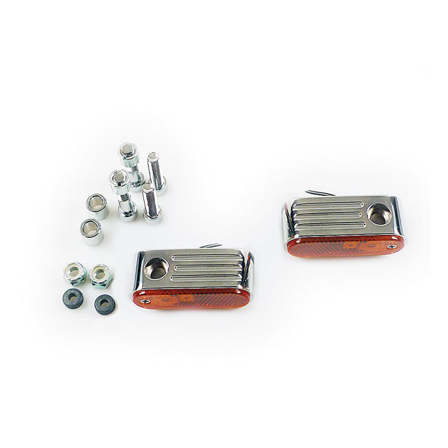 Buy MCS — Lango, frecce. Cromata. Lente ambra. SF — Dapper Motor Dapper Motor — MCS — Lango, frecce. Cromata. Lente ambra. SF | illuminazione moto