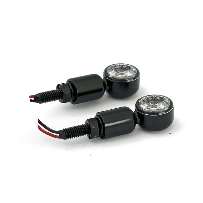 Kaufen MCS — Mc1 LED Blinker schwarz, klares Glas — Dapper Motor Dapper Motor — MCS — Mc1 LED Blinker schwarz, klares Glas | Motorradbeleuchtung