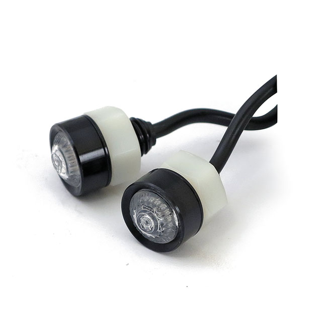 Kaufen MCS — Mono, LED Blinker. Klares Glas. Schwarz — Dapper Motor Dapper Motor — MCS — Mono, LED Blinker. Klares Glas. Schwarz | Motorradbeleuchtung