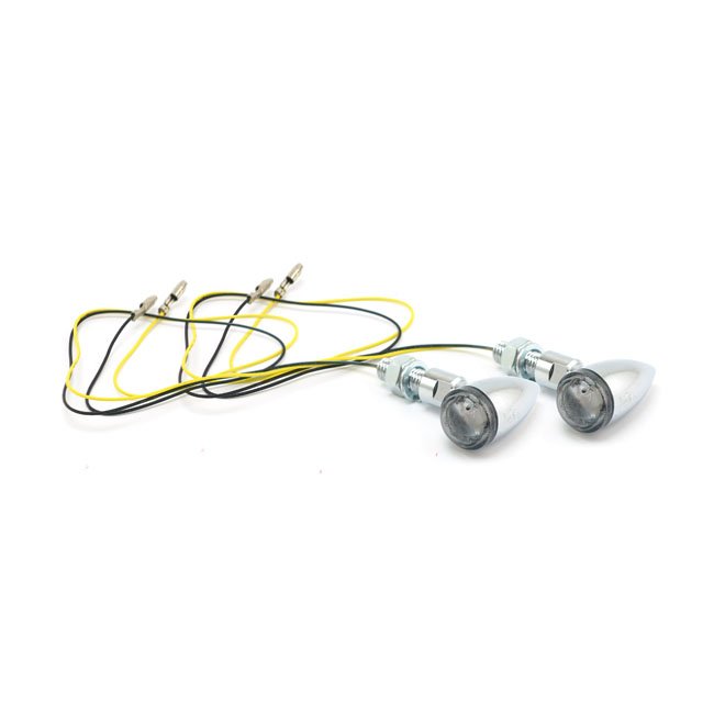 Kaufen MCS — PB2 LED Blinker Chrom, Rauchlins — Dapper Motor Dapper Motor — MCS — PB2 LED Blinker Chrom, Rauchlins | Motorradbeleuchtung