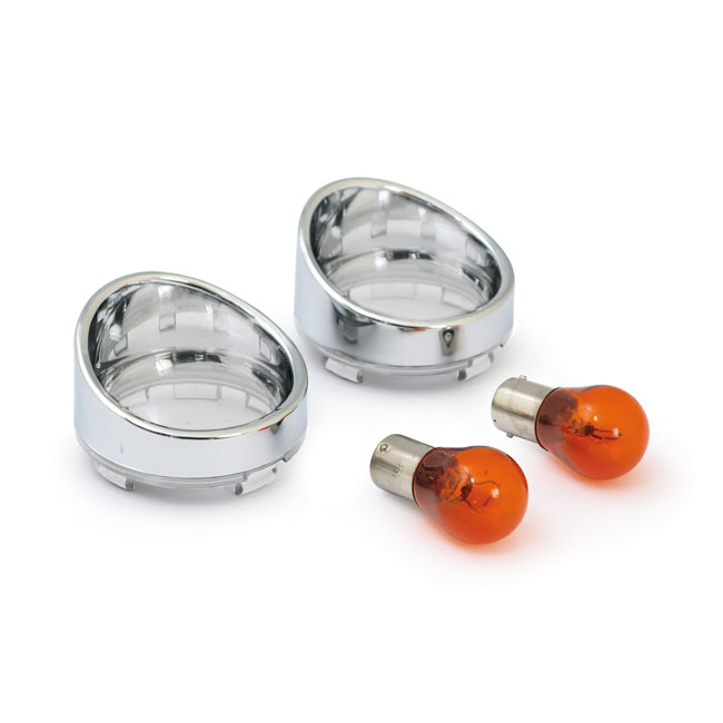 Acheter MCS — Ensemble verre de clignotant avec visière. Verre transparent, ampoule ambrée — Dapper Motor Dapper Motor — MCS — Ensemble verre de clignotant avec visière. Verre transparent, ampoule ambrée | éclairage moto